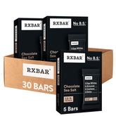 RXBAR front packaging showing Chocolate Sea Salt flavor and pack benefit