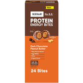 RXBAR box front showing dark chocolate peanut butter flavor, easy grab-and-go energy