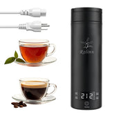 Rzlinn front view of portable kettle showing compact design and handle benefit