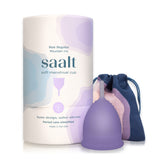 saalt soft cup front view showing shape and soft rim for comfortable seal