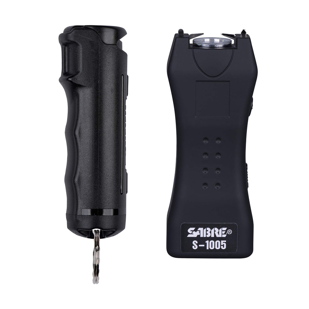 SABRE pepper spray front packaging shows compact protection and fast access