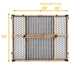 Safety 1st gate installed in doorway demonstrating tool-free pressure mount benefit