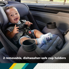 Safety 1st Ellaris harness detail showing secure straps and easy adjust for safer fit