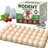 SAHETO front packaging showing 36 peppermint repellent balls and benefits