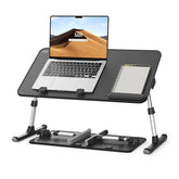 SAIJI front view of lap desk showing stable work surface and benefits