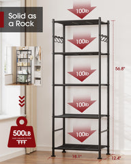 Sakugi side view showing six hooks used for hanging towels and tools for organization