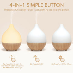 SALKING diffuser in use on nightstand providing quiet scent and soft illumination