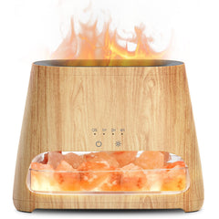 SALKING front view with pink salt crystals showcasing warm ambient glow and multiuse function