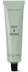 Salt & Stone front tube showing Bergamot & Hinoki and 2 fl oz, convenient carry