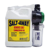 Salt-Away bottle front label showing product and kit contents for quick start