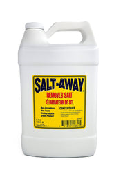 Salt-Away bottle front label showing product brand and clear use benefit
