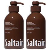Saltair front packaging showing two 17oz bottles and signature Driftwood scent for easy refill