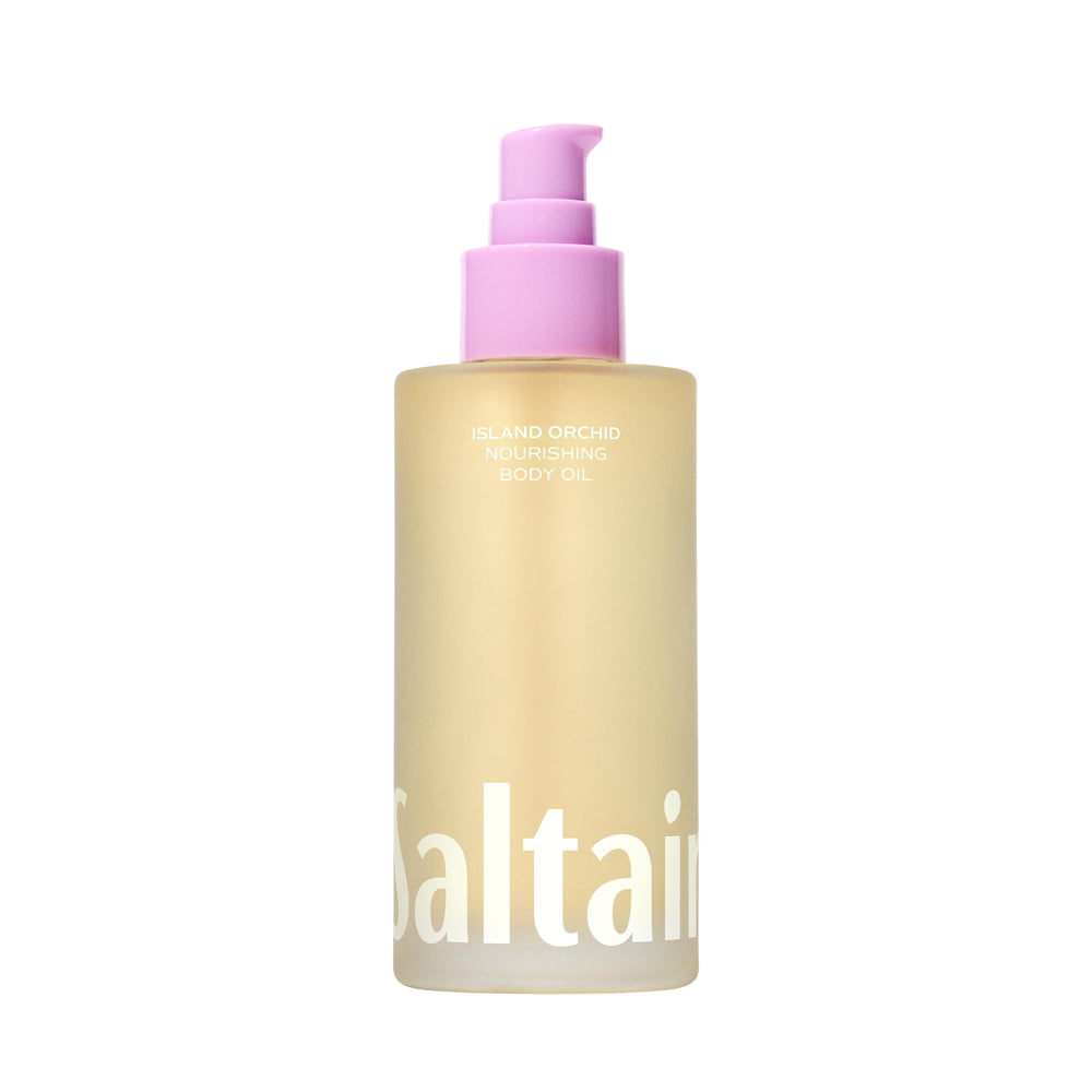 Saltair bottle front view showing Island Orchid branding and benefit