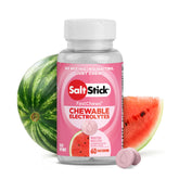 SaltStick front packaging showing watermelon FastChews and benefits