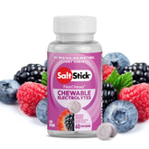 SaltStick front packaging showing Mixed Berry and 60 tablets benefit convenience