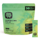 SALTT front packaging showing lemon lime sticks and zero sugar benefit