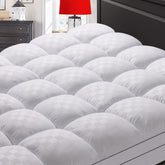 SameBed front view of topper showing clean fit and plush surface for added comfort