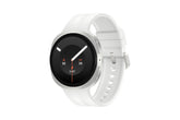 Samsung Galaxy Watch9 front view showing cream case and clear display, stylish everyday wear