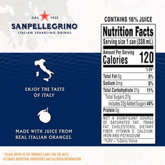 Sanpellegrino pouring into a glass with bubbles showing fresh citrus fizz