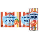 sanpellegrino ciao front can showing vibrant blood orange label and instant refreshment