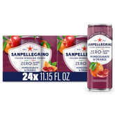 Sanpellegrino 24-pack front view showing cans and branding for convenient stocking