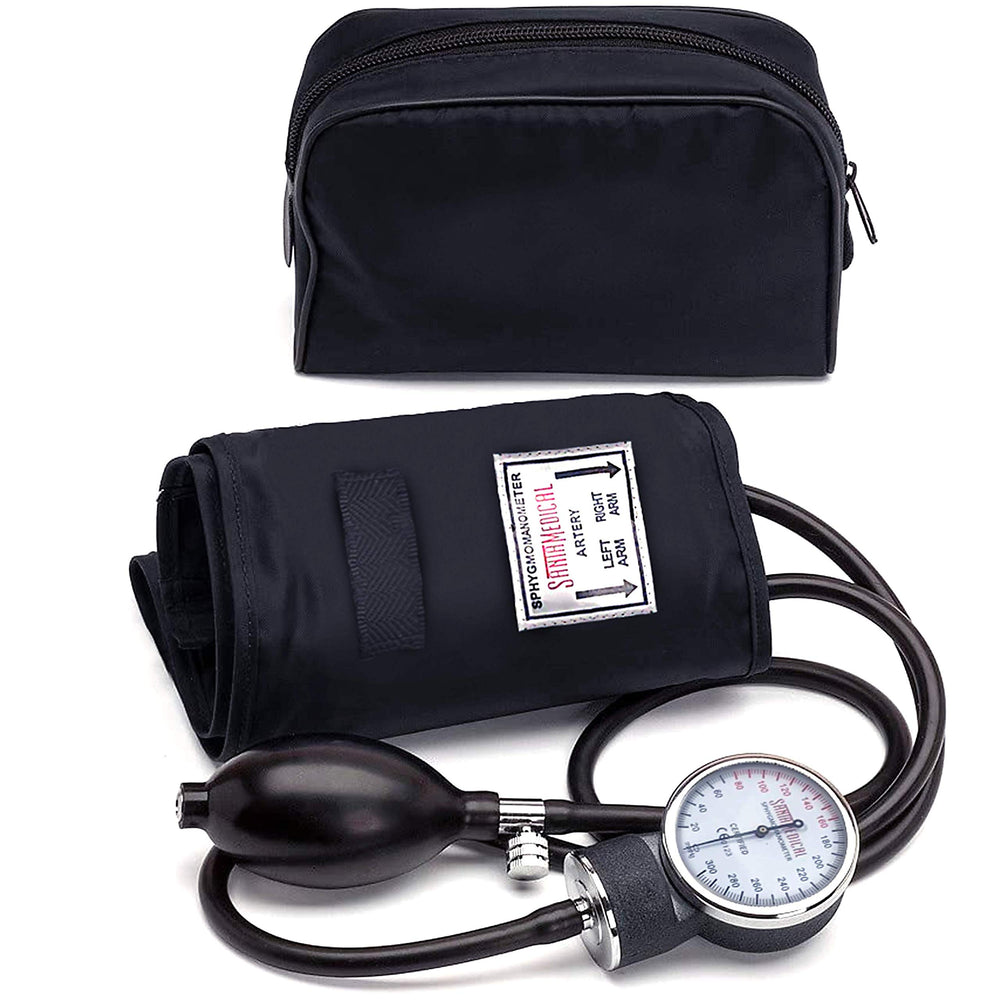Santamedical front dial showing high-contrast face and clear readings for easy monitoring