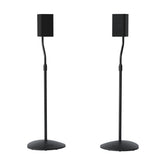 SANUS front view of speaker stands showing stability and professional finish