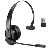 Sarevile front view headset and dongle showing compact design and connectivity
