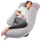 Sasttie full U-shaped pillow front view showing all-around support