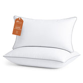Sasttie front view of king pillows showing hotel-quality look and comfort