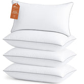 Sasttie king pillows front view showing plush hotel-quality bedding benefit