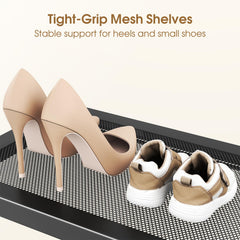SAYZH fully extended length in closet maximizing storage and saving floor space