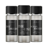 Scentiment front packaging showing three travel-size bottles and premium presentation for gifting
