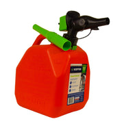 Scepter 2-gallon red gas can front view showing compact design and handle