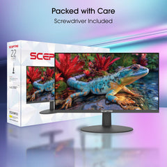 Sceptre bezel close-up highlighting near-edge design for seamless multi-monitor setups