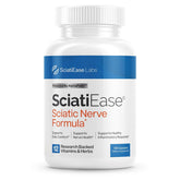 SciatiEase front packaging showing bottle and label for clear product ID and trust