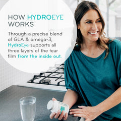 ScienceBased Health HydroEye softgels close-up highlighting smooth texture