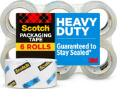 Scotch clear 6-roll pack front view showing supply and convenience