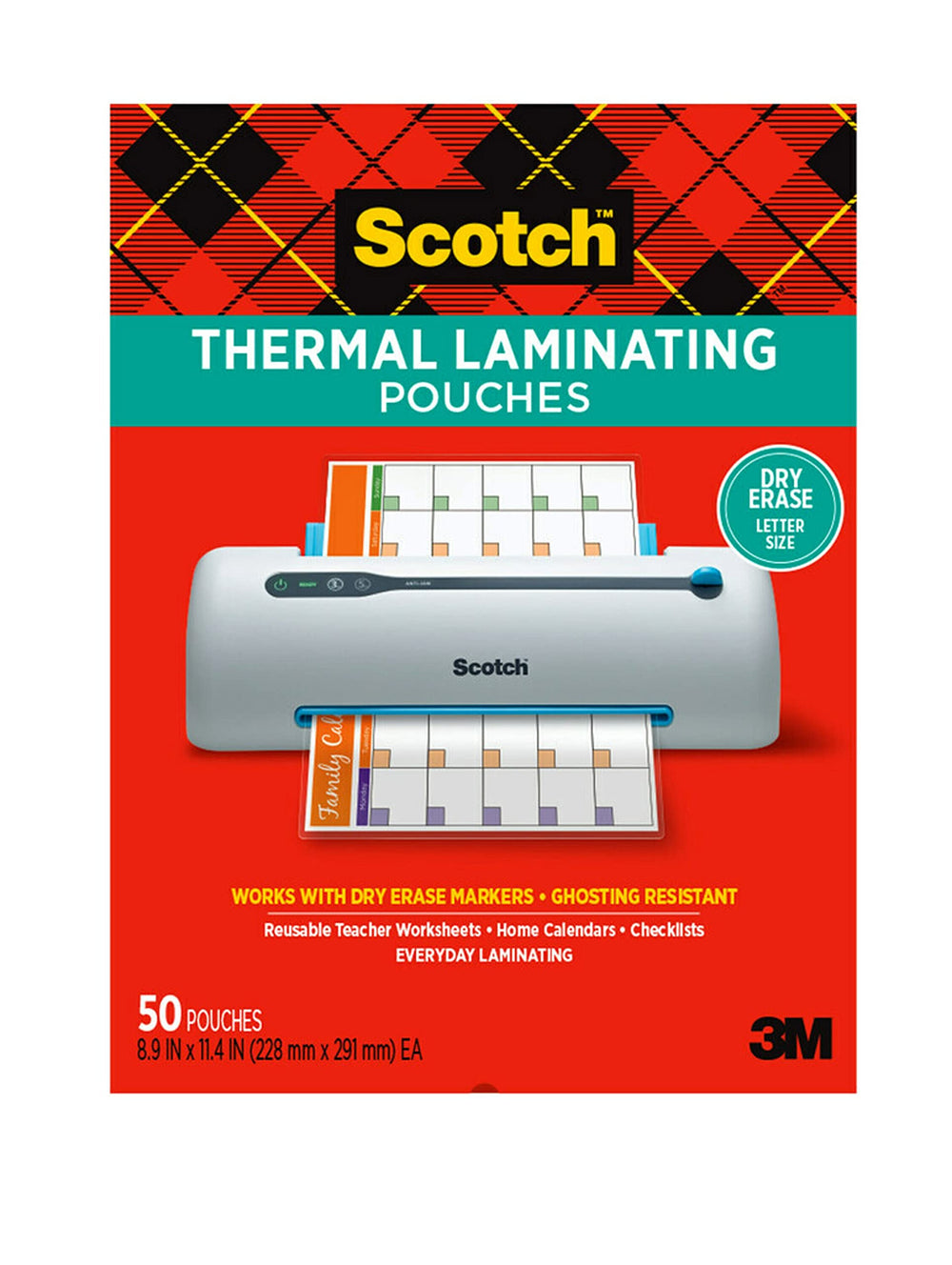 Scotch front packaging showing 50-pack and clear benefits