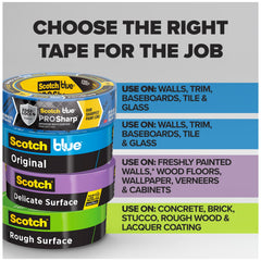 ScotchBlue tape sealing trim edge to prevent paint bleed for crisp lines