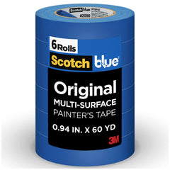 ScotchBlue front packaging showing six 1-inch rolls for quick identification and value