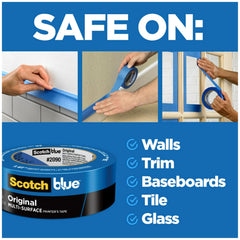 ScotchBlue close-up of tape texture highlighting consistent backing and precise edges