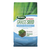 Scotts Kentucky Bluegrass front packaging showing product and coverage benefits