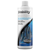 Seachem Stability front bottle showing product and benefit of rapid biofilter start