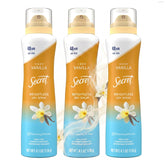 Secret front packaging showing can and cozy vanilla scent for confident protection