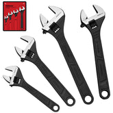 SEDY adjustable wrench set front view showing all four sizes and easy selection