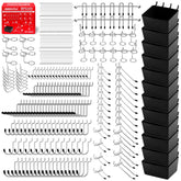 SEDY front packaging showing 300-piece pegboard organizer set and kit benefit