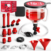 SEDY front packaging showing complete 22-piece coolant funnel kit convenience