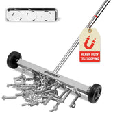 SEDY magnet sweeper front view showing wide 17-inch head for faster pickup