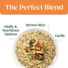 SEEDS OF CHANGE bowl with kale and vegetables showing versatile meal pairing
